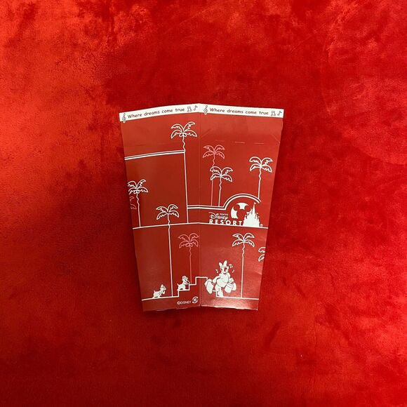 Tokyo Disneyland Limited Edition Souvenir Popcorn Cardboard Box Red White Japan - Picture 2 of 13